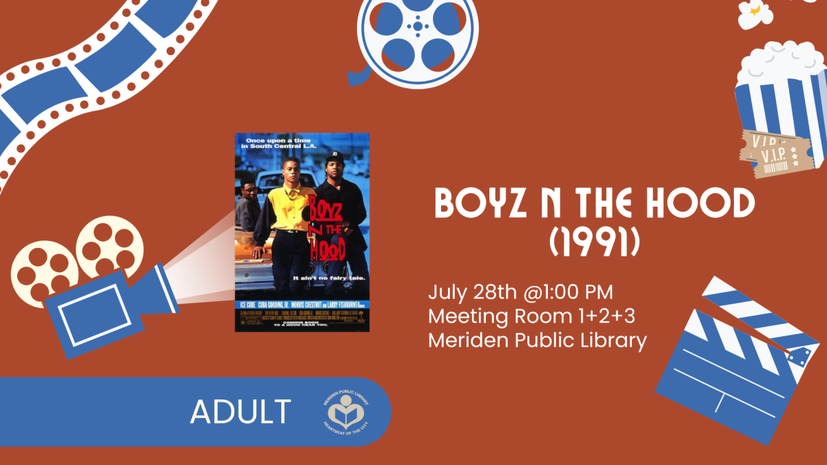 Boyz N the Hood film poster to left of verbiage 