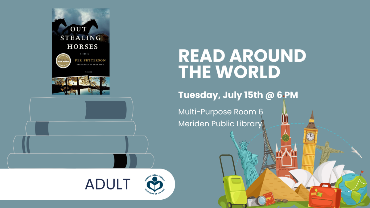 Out Stealing Horses novel cover to left of verbiage 