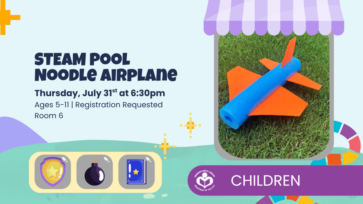 STEAM pool noodle airplane to right of verbiage 