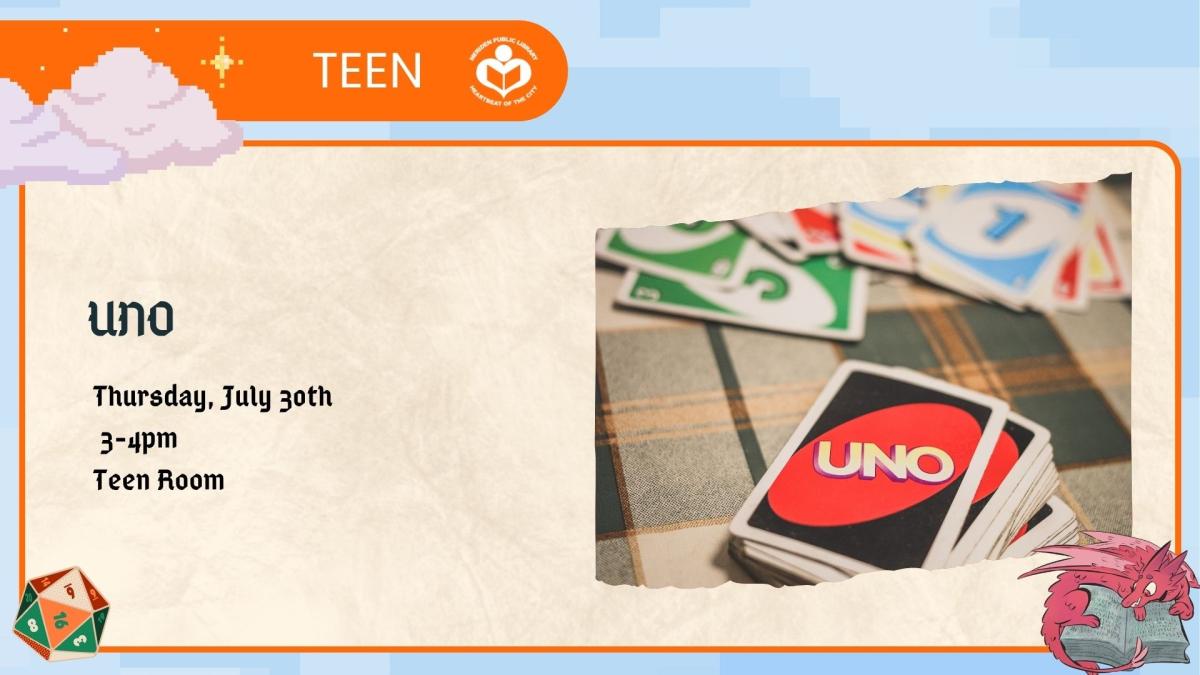 Uno cards to right of verbiage 