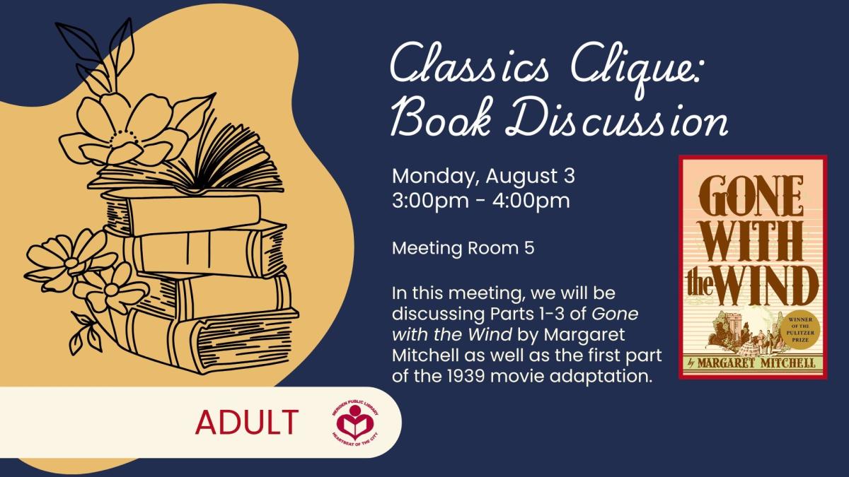 Gone with the wind novel to right of verbiage 