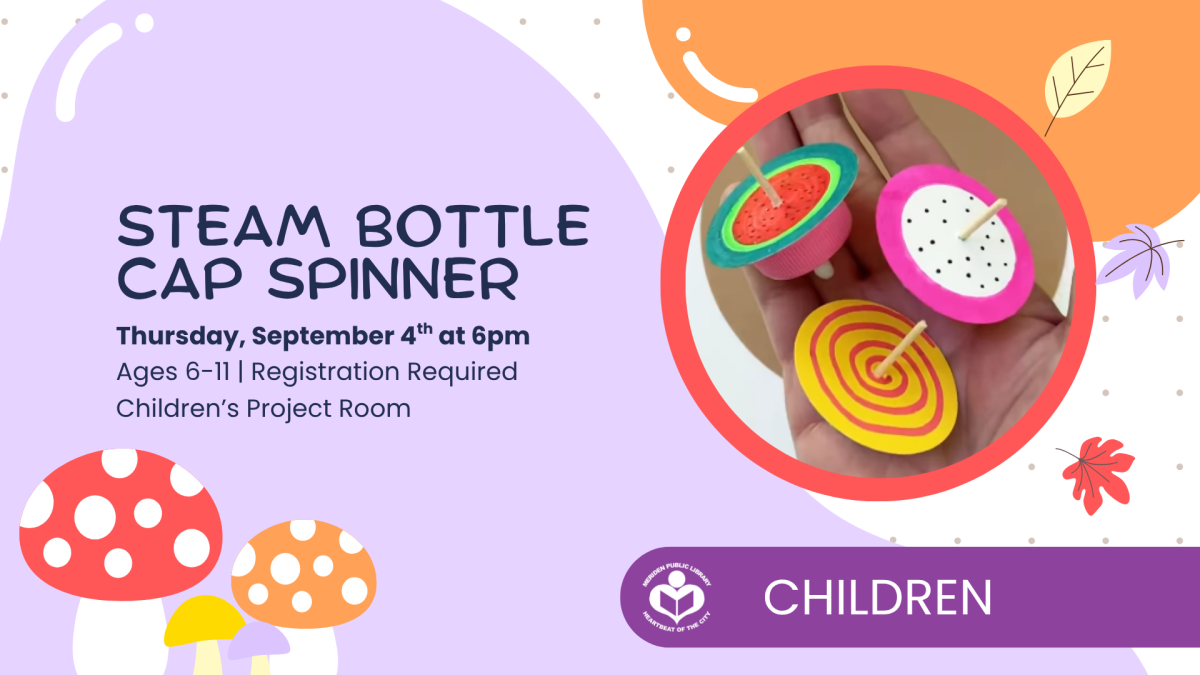 Bottle cap spinners in palm to right of verbiage 