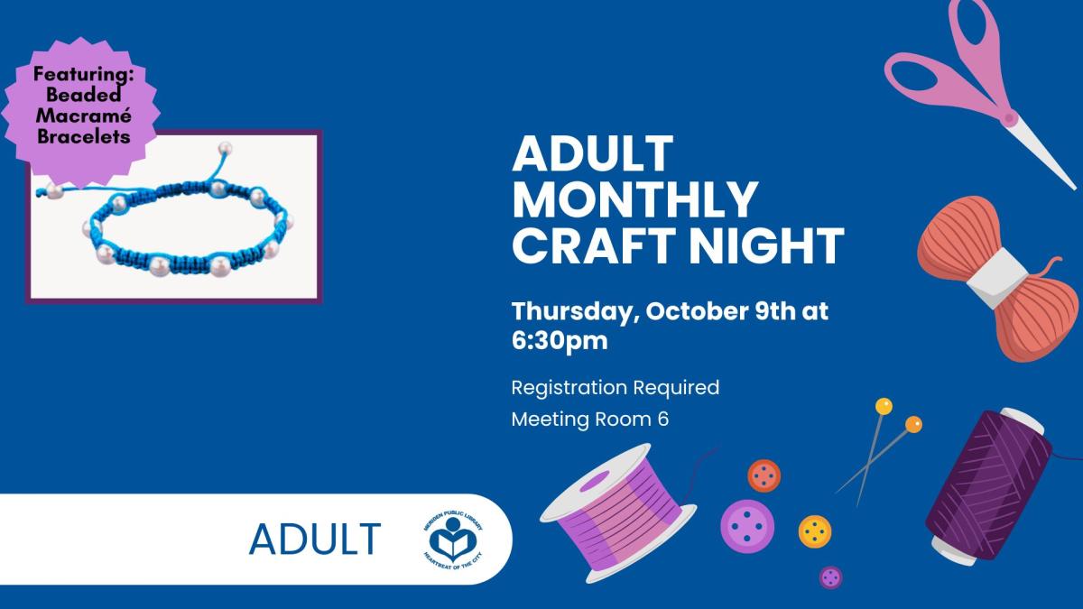 Picture of macramé bracelet on left hand side with verbiage on the right