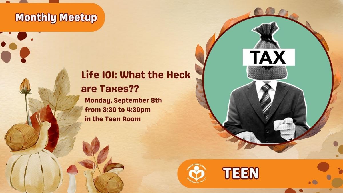 Tax man to right of verbiage 