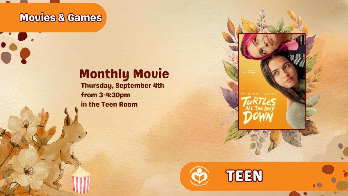 Turtles All the Way Down film poster to right of verbiage 