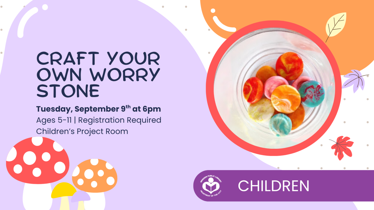 Worry stone crafts to right of verbiage 