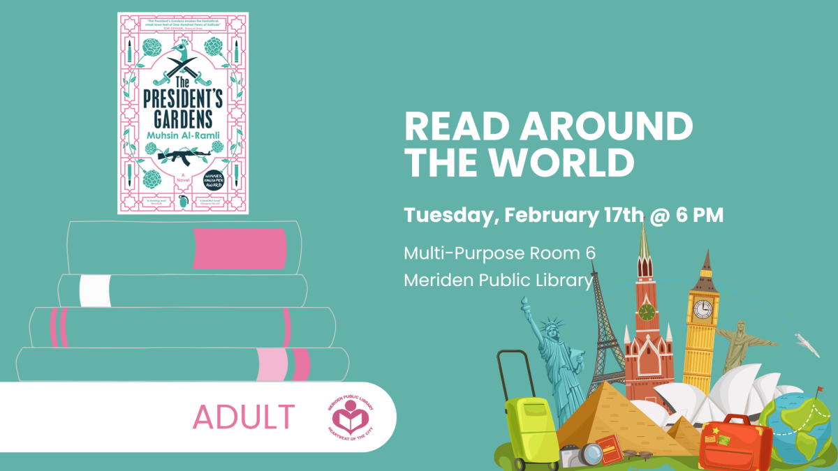 The President's Garden novel cover to left of verbiage 