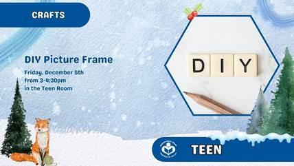 Hanging letters that spell D.I.Y. to right of verbiage