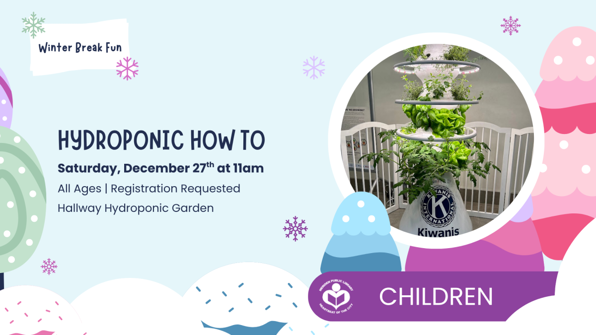 Hydroponic garden to right of verbiage 