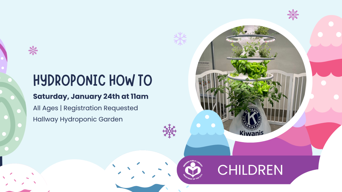 Hydroponic garden to right of verbiage 