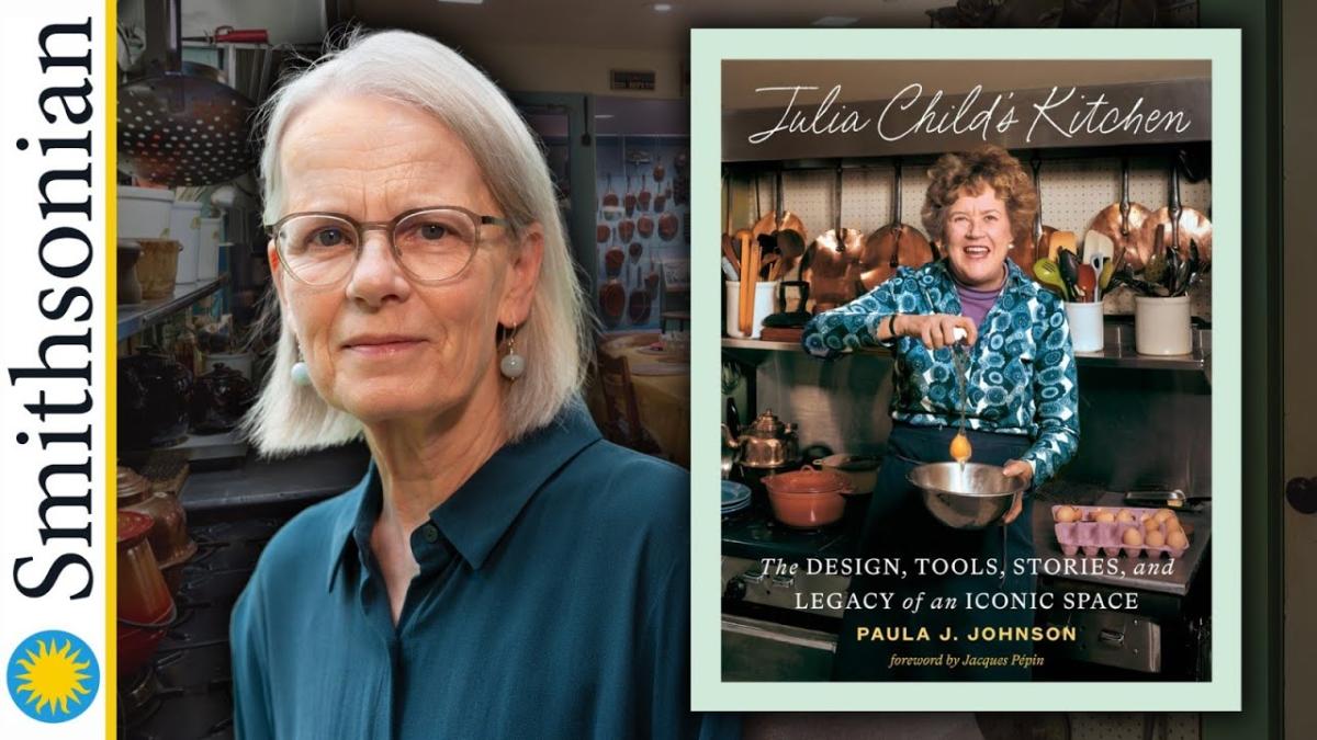 Author and Smithsonian Curator Paula J. Johnson to left of her book
