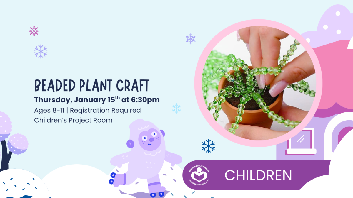 hand placing beads in pot to right of verbiage