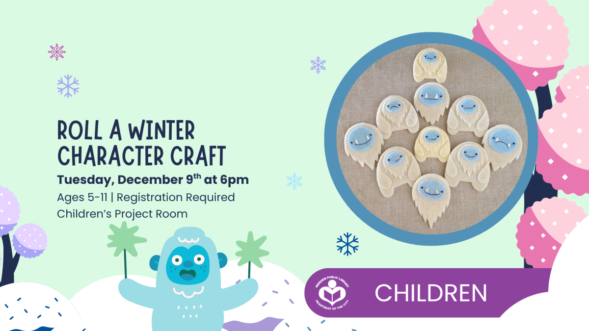 various felt yetis to right of verbiage