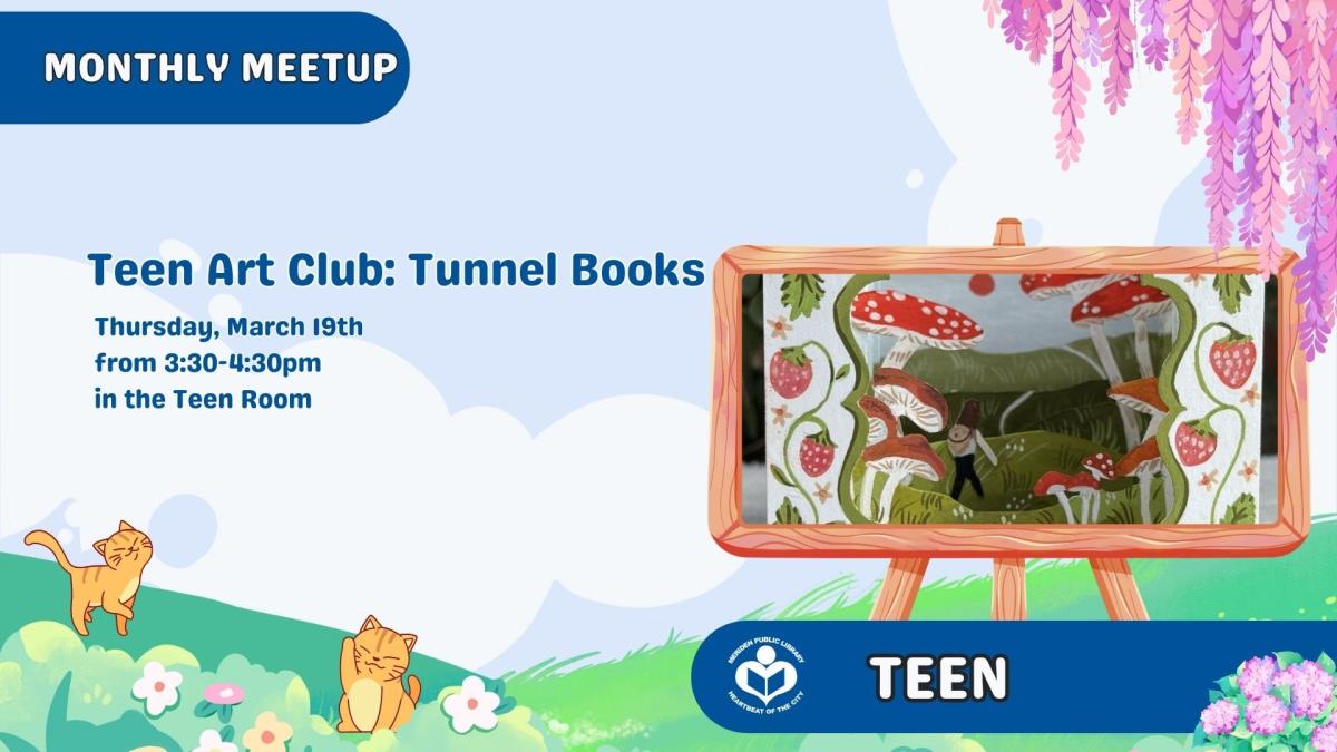 3D picture of girl with backpack carved out of book to right of verbiage