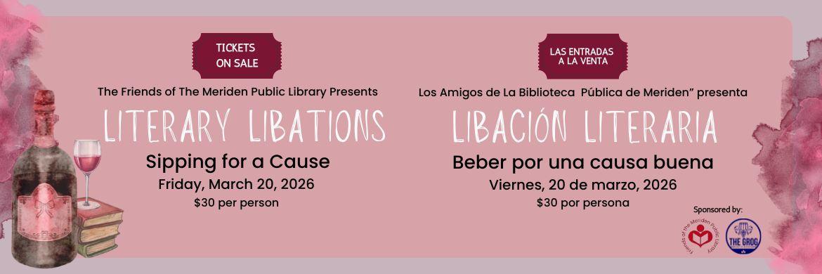 Literary Libations Sipping for a Cause Tickets on Sale